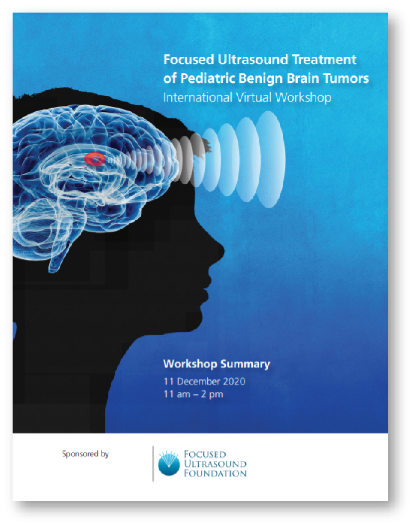Pediatric Benign Brain Tumor Workshop 2020 Cover shadow